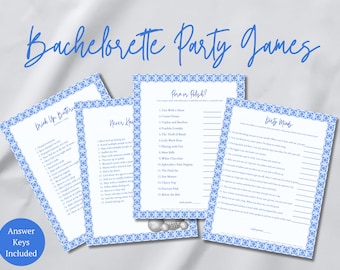 Mamma Mia Bachelorette Party Games: Greek Theme (Editable, Printable PDF)