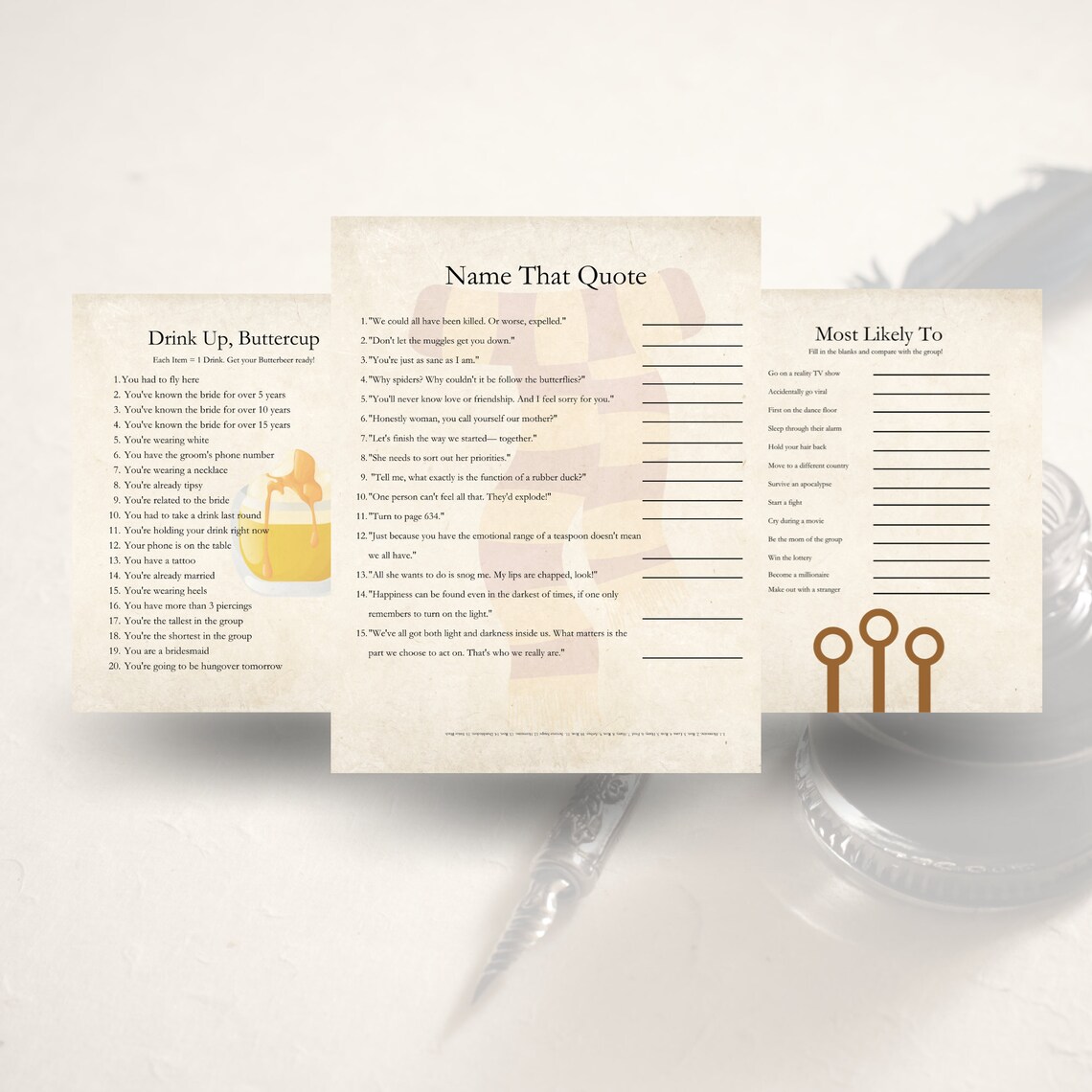Wizard Party Games Bundle, 13 Printable Wizard Party Games, Wizard ...