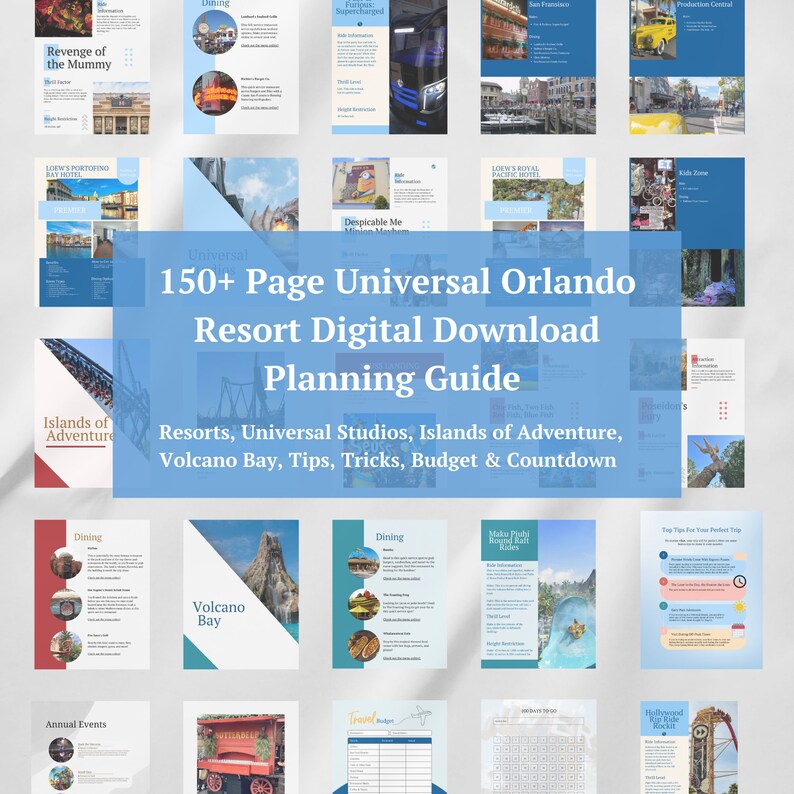 Universal Studios Orlando Planning Tool &amp; Cheat Sheet. Islands of ...