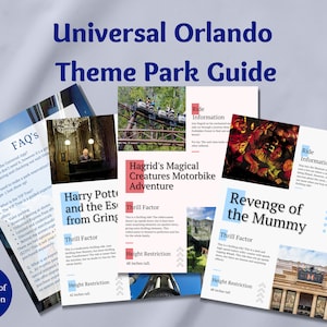Guia de planejamento do Universal Studios | Planejador de férias | Guia de parques temáticos para o Universal Studios e Islands of Adventure | ***Atualizado em 24/12