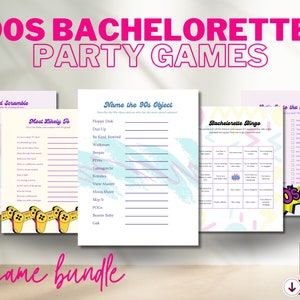 90s Bachelorette Party Games Bundle: Y2K Theme (Digital Download)