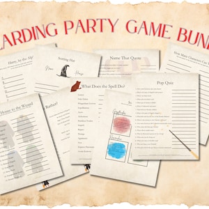 Wizard Party Games Bundle: Magical Birthday Activities (Instant Download)