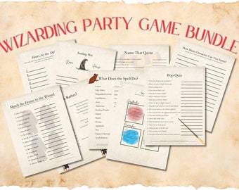Wizard Party Games Bundle: Magical Birthday Activities (Instant Download)