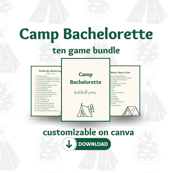 Camp Bachelorette Etsy