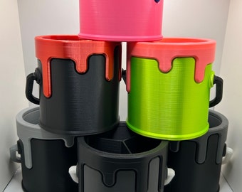 Drippy Paint Bucket Desk Organizer