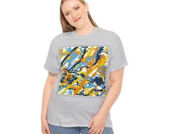 Aromantisch-Aseksueel Big-Square Unisex T-shirt van zwaar katoen
