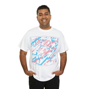 Transgender Pride Big-Square Unisex Heavy Cotton Tee