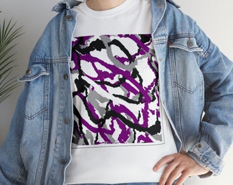 Asexual Big-Square Unisex Heavy Cotton Tee