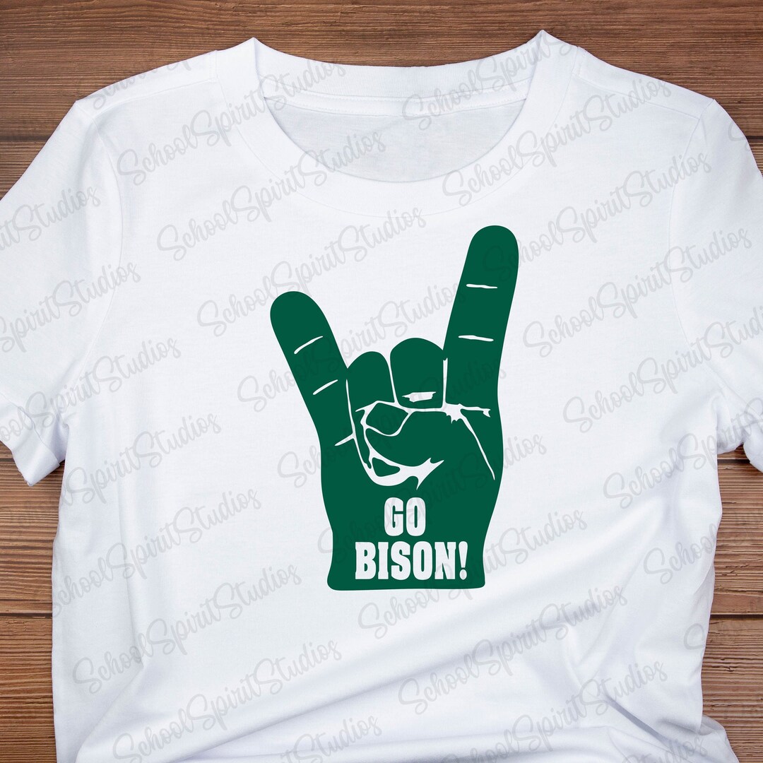 NDSU Go Bison Horns up SVG PNG Digital Download Etsy