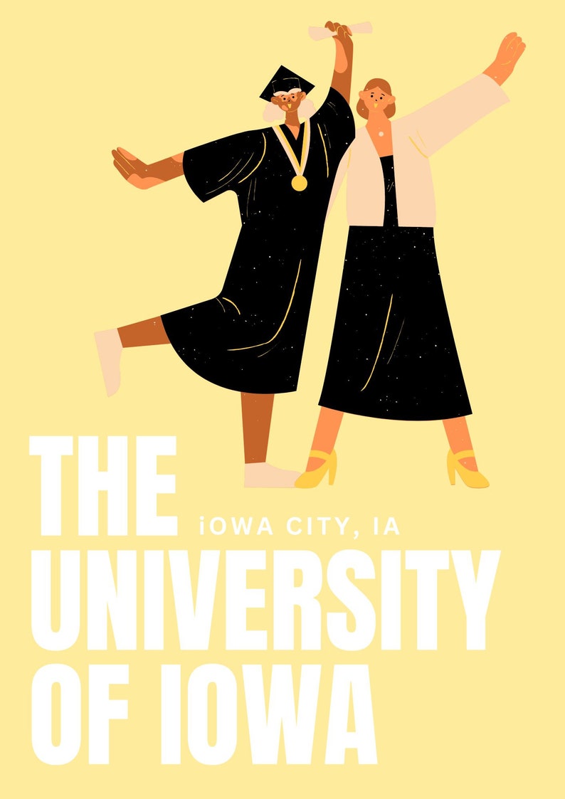 College Printable Posters Univeristy of Iowa Etsy College Printable Posters Univeristy of Iowa Etsy