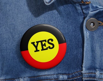 voice to parliament badge vote button |Vote yes badge pin , Yes to referendum pin, Support Uluru statement, Indigenous voice shirt| Voice