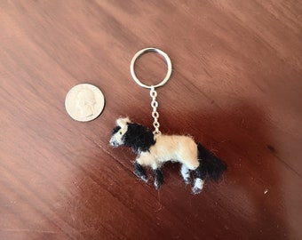 Buckskin Horse Keychain