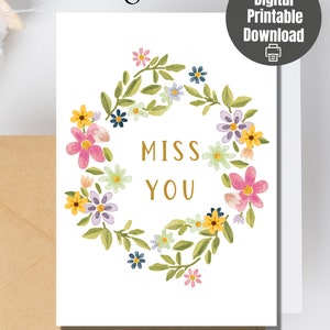 Biglietto d'auguri per la tua mancanza, biglietto con messaggio personale, barriera corallina floreale, desiderio di espressione, amore sincero e adorazione, desiderio di una nota personale
