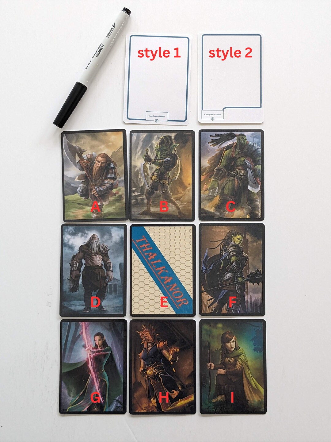 Customizable Dry Erase Cards/tokens 154 Pack reusable and Etsy