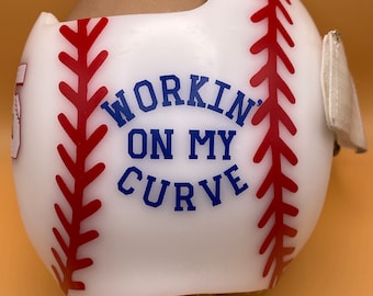 Cranial helmet decals, doc band decals, plagiocephaly, brachycephaly, helmet stickers, cranial orthosis, helmet therapy, Workin’ On My Curve