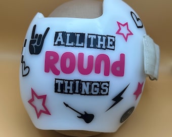 Cranial helmet decals, doc band decals, plagiocephaly, brachycephaly, helmet stickers, cranial orthosis, helmet therapy, Punk Princess