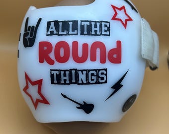 Cranial helmet decals, doc band decals, plagiocephaly, brachycephaly, helmet stickers, cranial, helmet therapy, All the Round Things