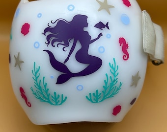 Cranial helmet decals, doc band decals, plagiocephaly, brachycephaly, helmet stickers, cranial, helmet therapy, Mini Mermaid
