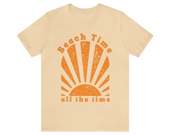 Beach Time All the Time, Unisex Jersey Short Sleeve Tee
