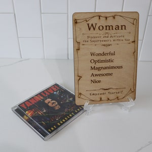 Best Persolalized Gift Ever to Empower Your Love Ones. &quot;The Superpowers Acrostic Parchment&quot; Piece Birch Plywood 140x200x5mm. Made w/Laser.