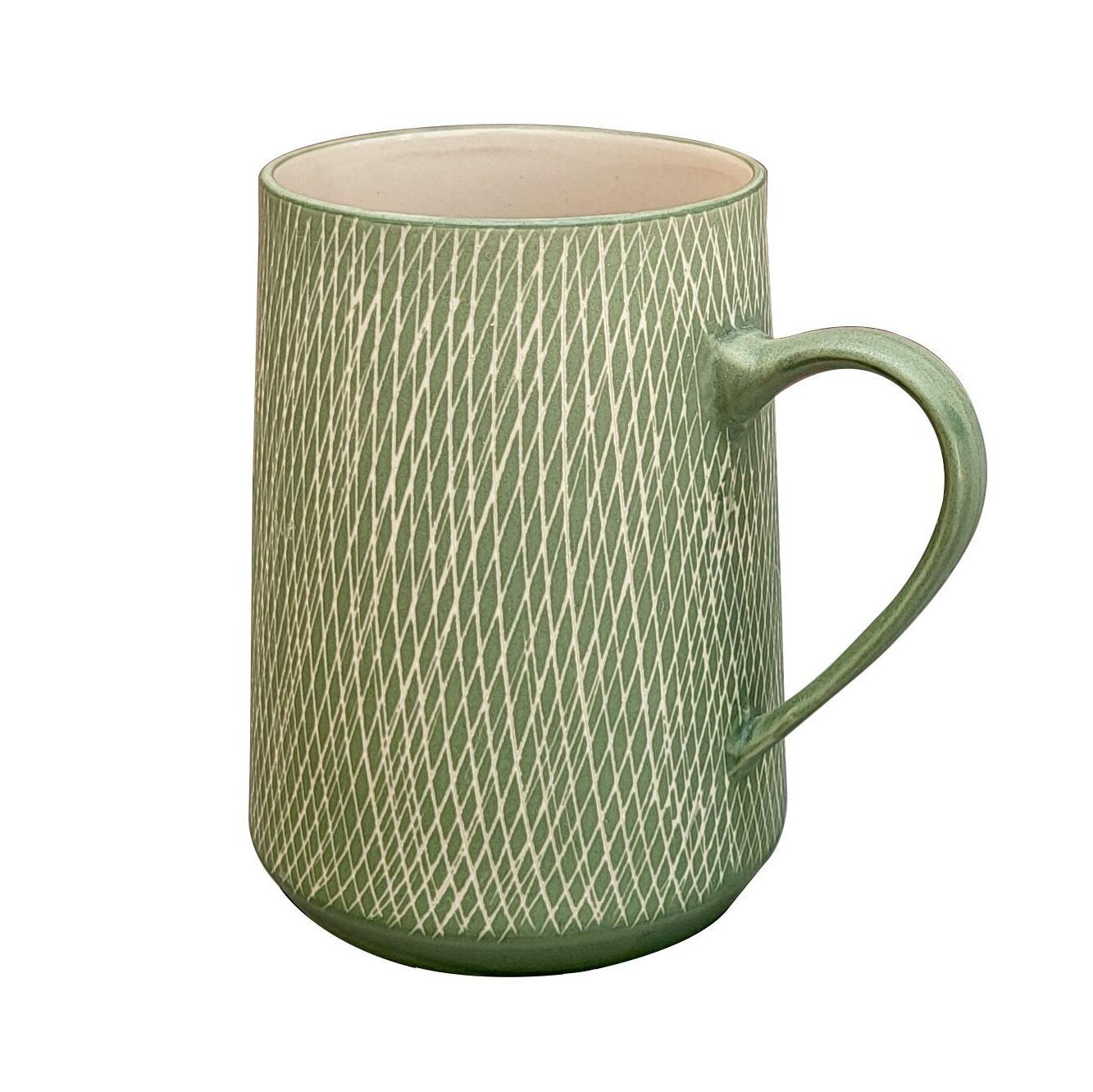 Jumbo Embroidery mug Handmade ceramic mug 20 oz MADE TO ORDER — Creative  with clay