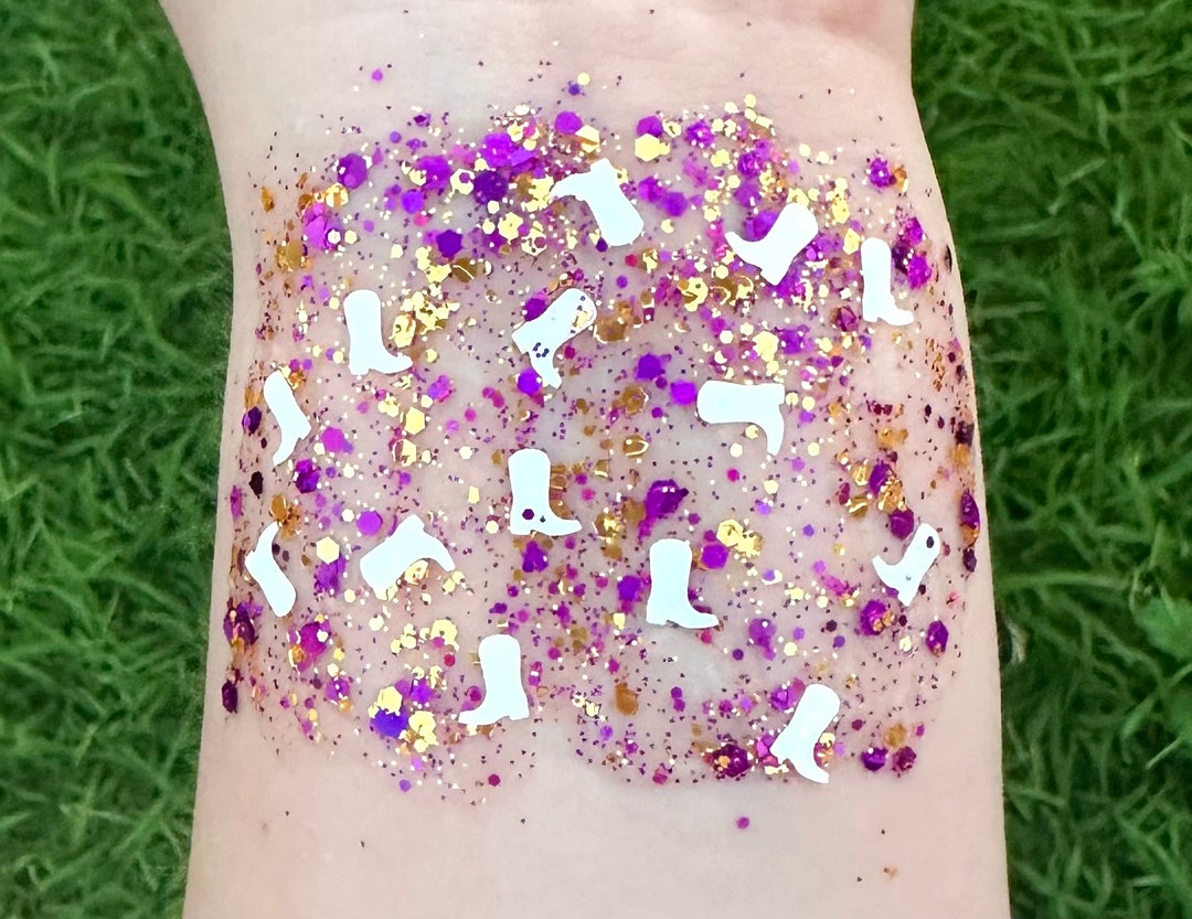 LSU Boots Organic Hair Body and Face Glitter Etsy