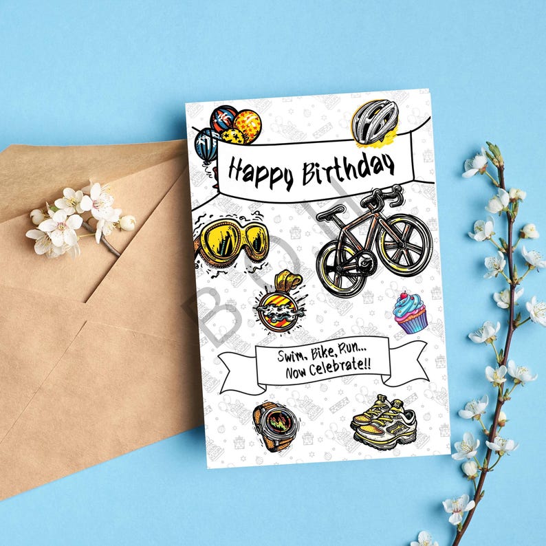 Football Player Birthday Card, Cool Handmade Blank A2 Greeting Card - View #5