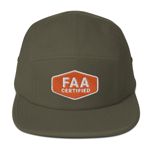 Certifié FAA - Casquette à cinq panneaux