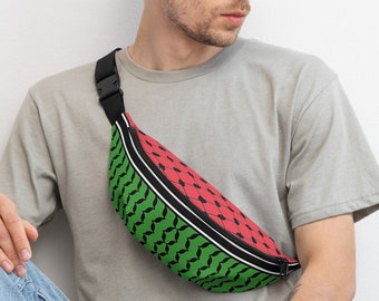 Marsupio Kefiah a forma di anguria: resta alla moda e sostieni la Palestina!