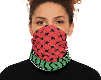 Palestine Watermelon Keffiyeh Tube Scarf, Stand with Palestine, Save Gaza, Ceasefire Now