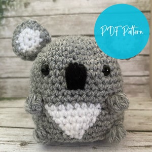 Koala crochet pattern beginner friendly crochet pattern Australian animal crochet pattern amigurumi pattern for beginners