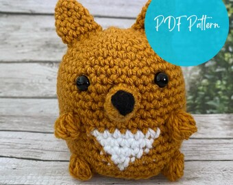 Dingo Crochet Pattern Australian animal pattern crochet beginner friendly crochet pattern cute dingo crochet pattern PDF pattern crochet