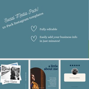 Social Media Template, Instagram Post Template, Instant Download, Editable Instagram Template, Social Media Bundle, Small Business Template