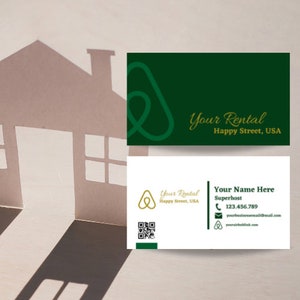 Visitenkarten Vorlage, Business Template, Sofort Download, Vorlagen Visitenkarten, Airbnb Visitenkarte, Visitenkarten Design, Vorlage