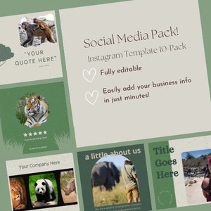 Social Media Template, Instant Download, Small Business Template, Instagram Post Template, Social Media Posts, Instagram Template