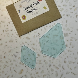 Chaîne de coeurs - Ensemble de modèles en acrylique