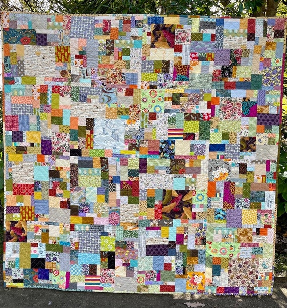 Scrap Quilt - Printed Pattern - Etsy