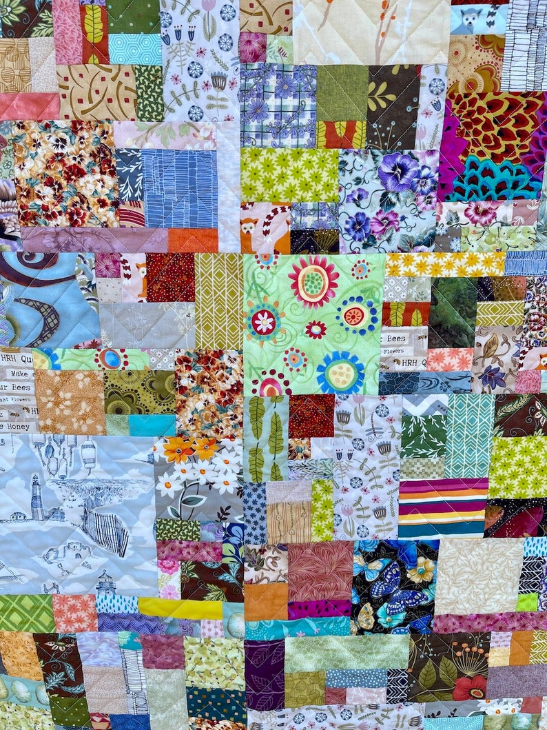 Scrap Quilt - PDF Pattern - Etsy
