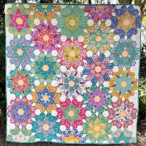 Big Blooms EPP Quilt - PDF Pattern