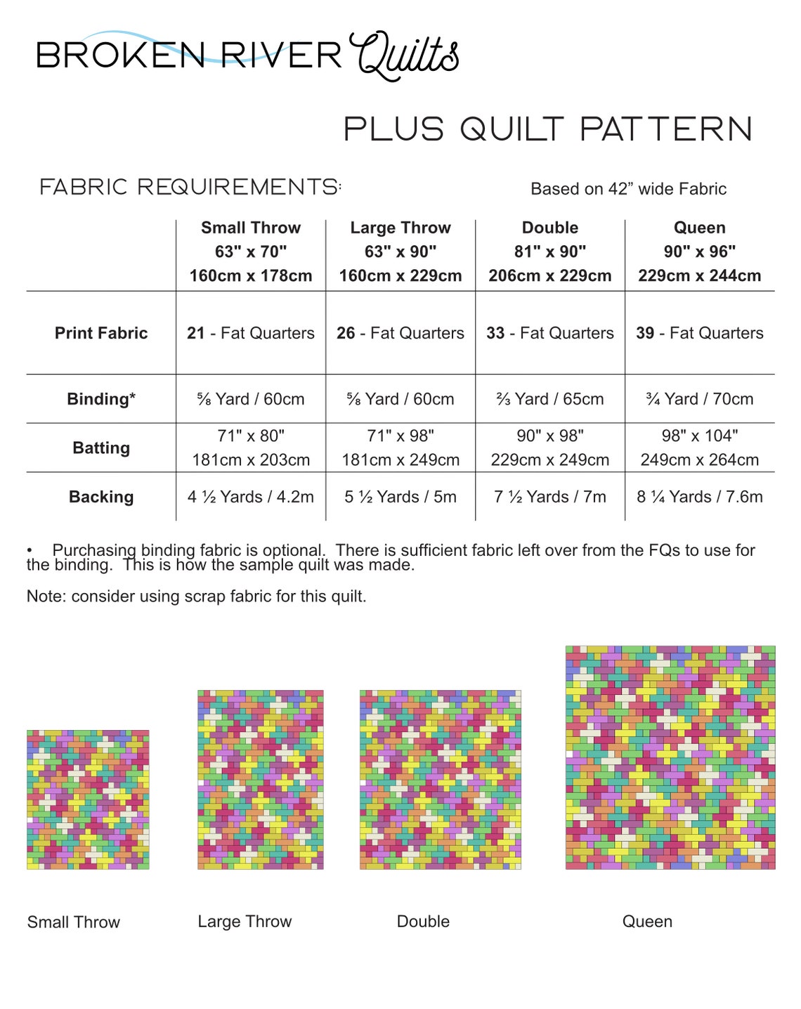 Single Plus Quilt Pattern Plus Quilt - PDF Pattern - Etsy