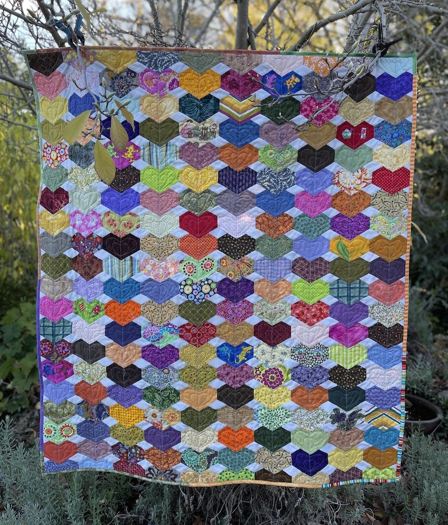 Epp Daisy Chain Pattern Chain of Hearts EPP Quilt - PDF Pattern - Etsy