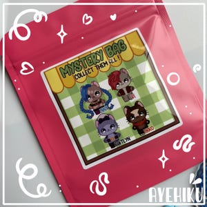 Kitty Arcane Blind Bag Epoxy Schlüsselanhänger & Sticker | Glanz | Kawaii | Anime | 6cm