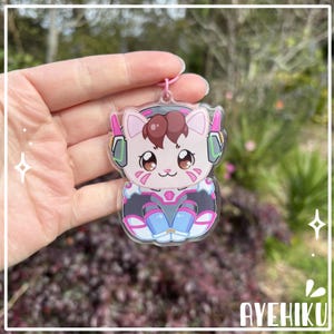 Llavero de epoxi DVA / Brillo / Kawaii / Anime / Juegos