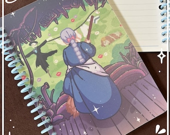 Cuaderno de anillas inteligente Sophie A5, tapa revestida, Ghibli, Anime