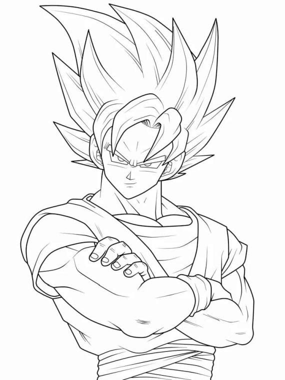 Dragon Ball Z Goku Coloring Pages 