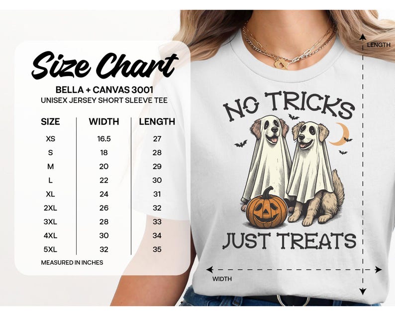 Cute Halloween Dog Tshirt, No Tricks Just Treats Ghost Costume, Fun