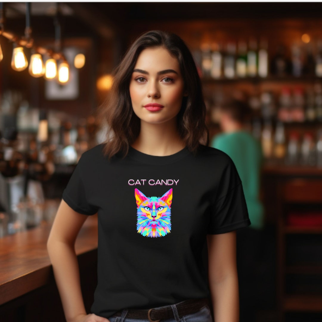 Women's Clothing. Cat Candy Cat Lover Cat Mom Cat T Etsy