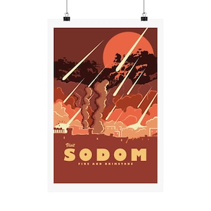 Sodom - Fire and Brimstone Travel Poster