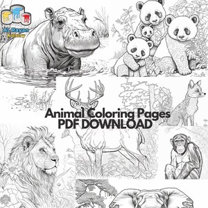 Printable Animal Coloring #25 Pages | Animal coloring pages for kids| Digital Coloring Pages