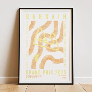 Formula 1 2025 Bahrain Grand Prix Print | Circuit | F1 Wall Art | Wall Hanging | Digital Download | Poster | Aesthetic Art Print
